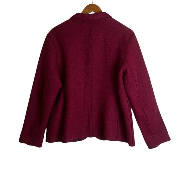 Jax II red wool blend sweater blazer. Size 10 - Picture 6 of 8
